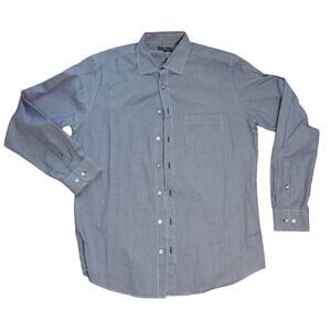 Rodd & Gunn Italian Fabric Blue Gingham Shirt Size L. -Read